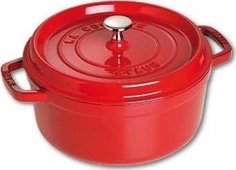 Staub Hrnec s poklicí kulatý 24 cm višňová