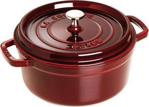 Staub Hrnec s poklicí kulatý 24 cm grenadina