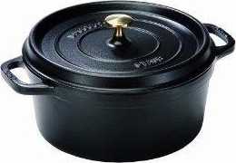 Staub Hrnec s poklicí kulatý 24 cm černá