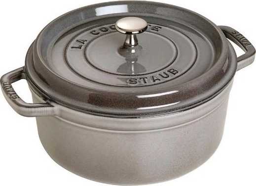 Staub Hrnec s poklicí kulatý 24 cm grafitově šedá