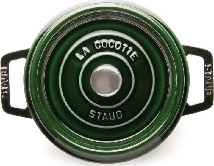 Staub Hrnec s poklicí a napařovací vložkou kulatý 26 cm bazalková