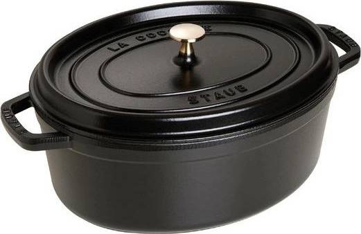 Staub Hrnec s poklicí oválný 33 cm černá