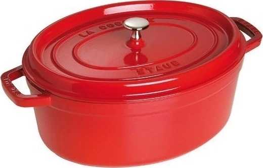 Staub Hrnec s poklicí oválný 33 cm višňová
