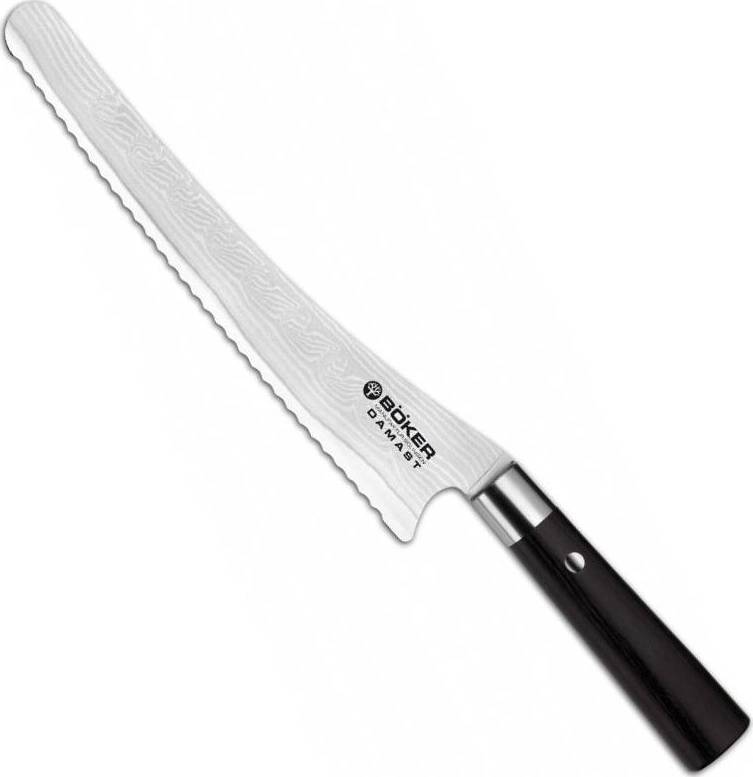 Böker Solingen Damast Black Damaškový Nůž na chléb  23 cm