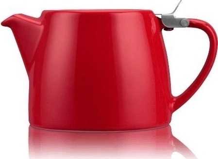 ForLife Stump Porcelánová konvička na čaj 0,55 l červená