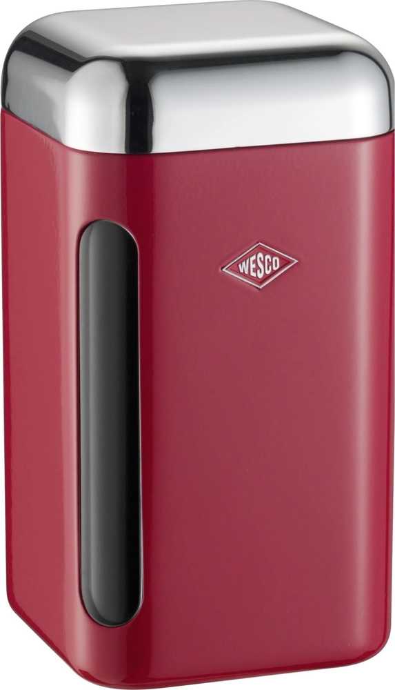 Wesco Dóza na potraviny hranatá 1,65 l, červená