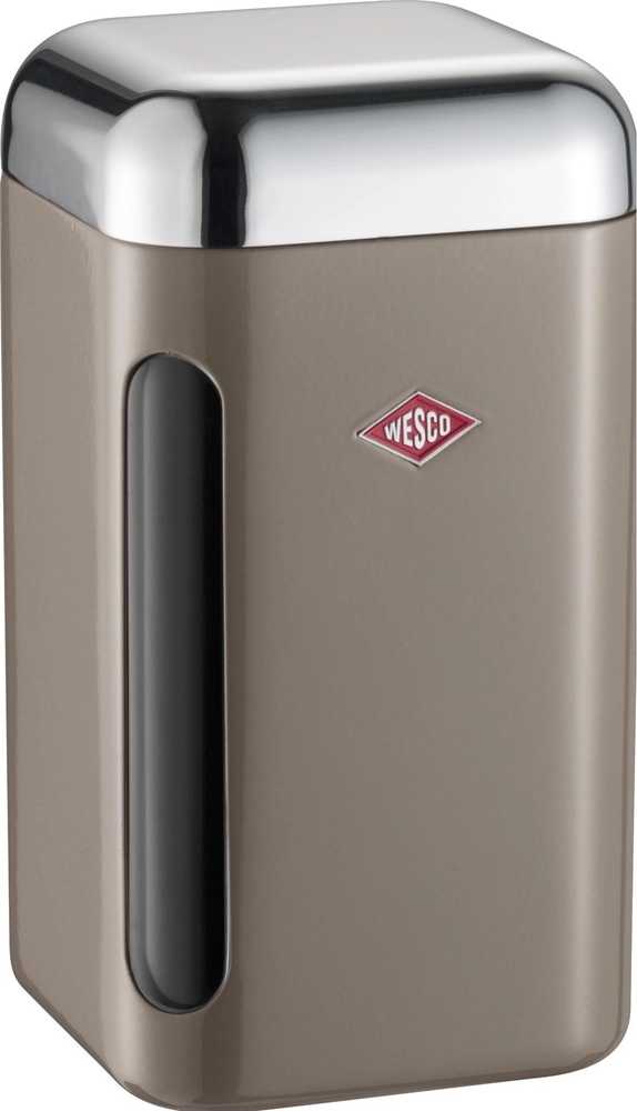 Wesco Dóza na potraviny hranatá 1,65 l, tmavě šedá