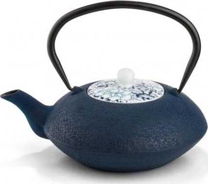 Bredemeijer Yantai Konvička na čaj s porcelánovým víkem modrá 1,2l
