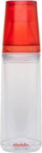 Aladdin Crave Láhev na vodu s dvojitou stěnou a kalíškem 750ml, červená