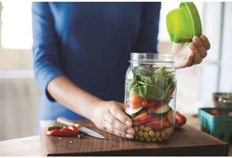 Aladdin Mason Dóza na potraviny 1000 ml, červená