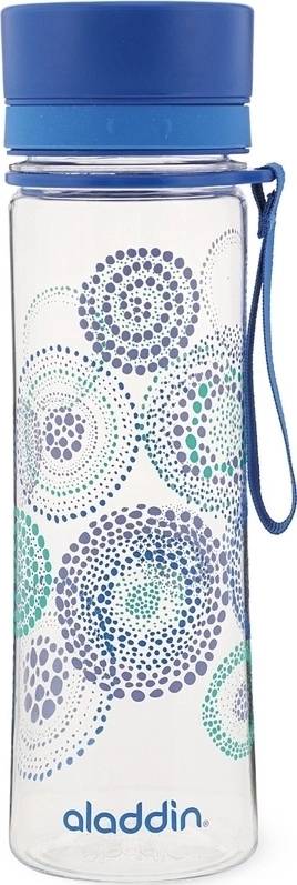 Aladdin Aveo Láhev na vodu 600ml, modrá s potiskem