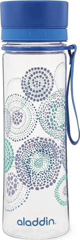 Aladdin Aveo Láhev na vodu 600ml, modrá s potiskem