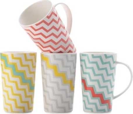 Maxwell & Williams Mugs Set 4 hrnků Oriental Lace 450 ml