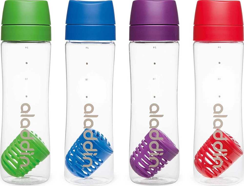 Aladdin Láhev na vodu s infusérem 700 ml, červená