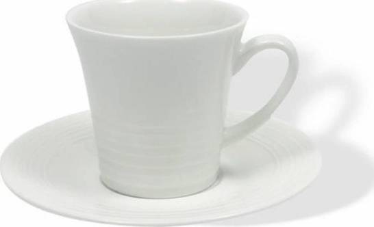 Maxwell & Williams White Basic Cirque Šálek s podšálkem na espresso 100 ml, WHITE BASICS CIRQUE