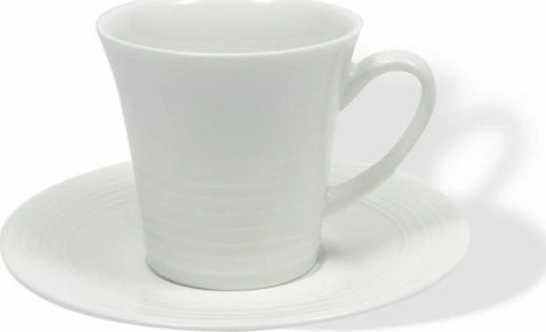 Maxwell & Williams White Basic Cirque Šálek s podšálkem na espresso 100 ml, WHITE BASICS CIRQUE