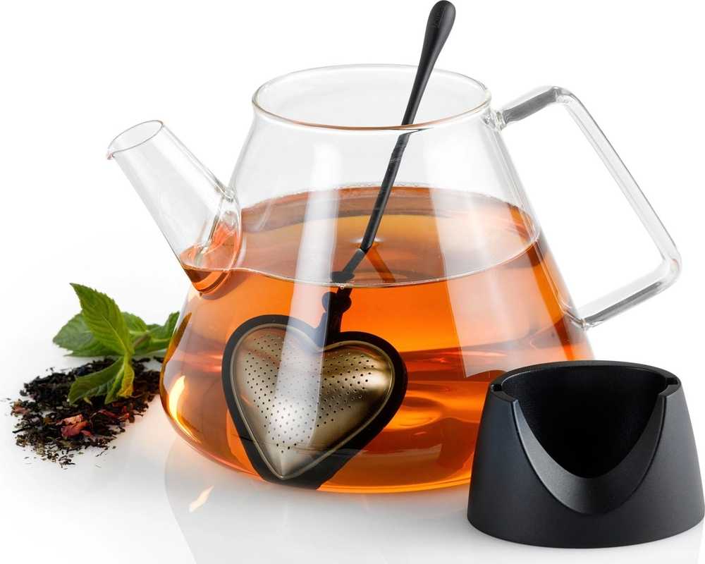 Adhoc Čajové sítko "BIG HEART", černé