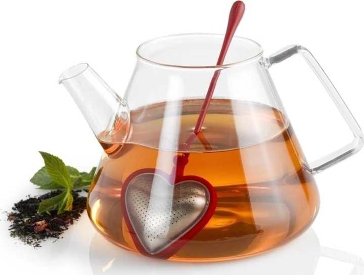 Adhoc Čajové sítko "BIG HEART", červené