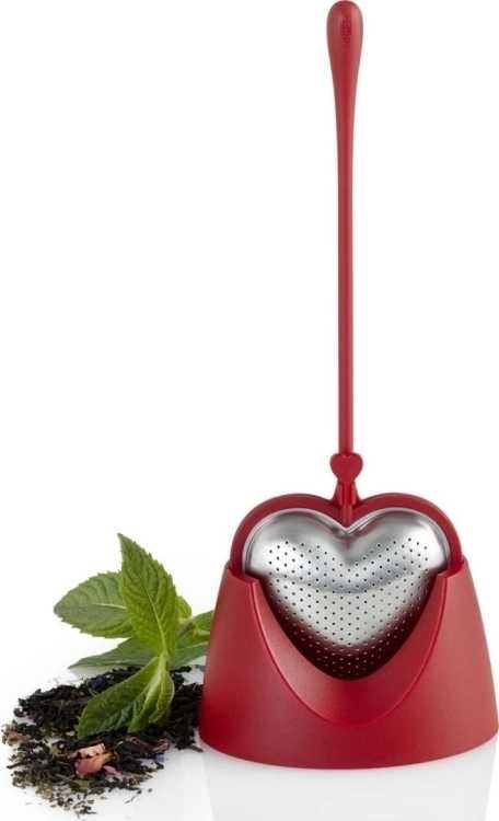 Adhoc Čajové sítko "BIG HEART", červené