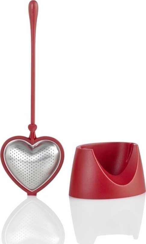 Adhoc Čajové sítko "BIG HEART", červené