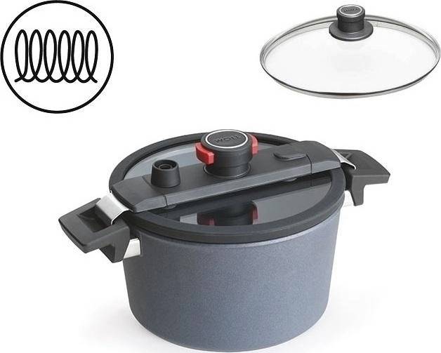 Woll Diamond Active Lite Polotlakový hrnec 24 cm 5 l + poklice