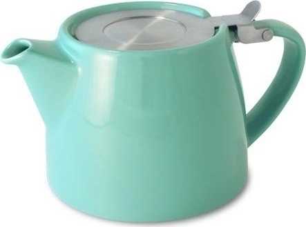ForLife Stump Porcelánová konvička na čaj 0,4 l tyrkysová