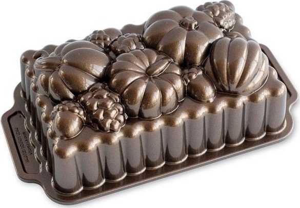 Nordic Ware Fall Bronze Collection Forma na chlebíček PODZIMNÍ PLODY