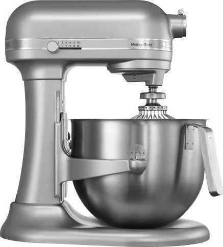 KitchenAid HEAVY DUTY 5KSM7591 Robot stříbrná matná