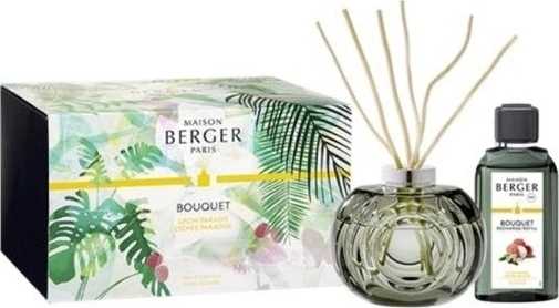 Maison Berger Paris Immersion Dárková sada Difuzér šedý, + rajské liči 200 ml
