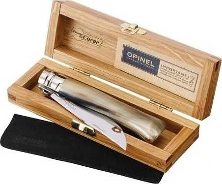 Opinel Luxury Zavírací nůž 8,5 cm N°08 buvolí roh LUXURY