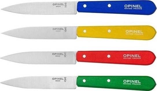 Opinel Les Essentiels Sada nožů na krájení 4 ks 10 cm N°112 barevné