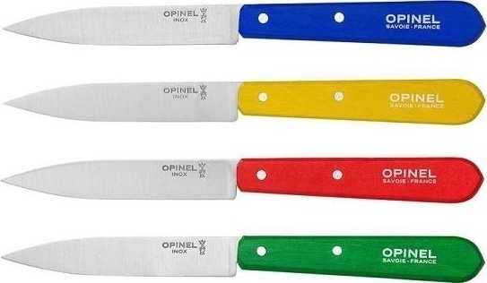 Opinel Les Essentiels Sada nožů na krájení 4 ks 10 cm N°112 barevné