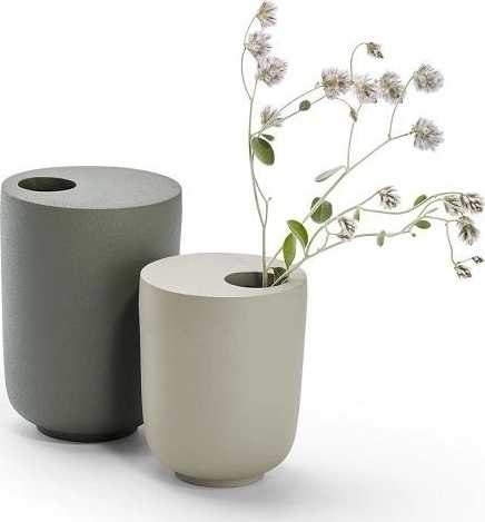 Philippi Váza 14 cm šedo zelená KOODOO