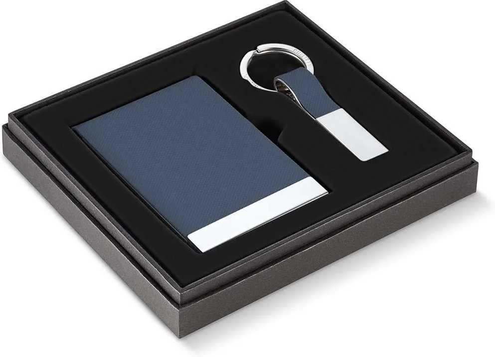 Philippi Dárkový set vizitkář a klíčenka modrý TODD