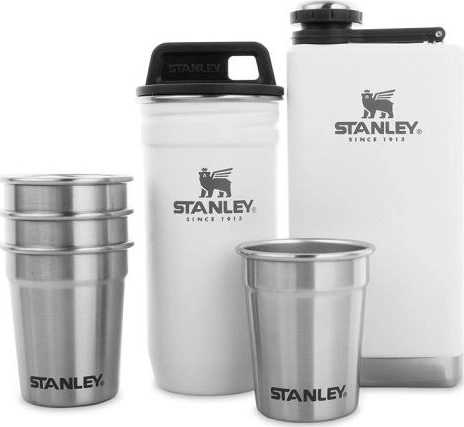 Stanley Adventure series Dárkový set placatka + panáky polární bílá ADVENTURE