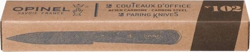 Opinel Les Essentiels Sada nožů na krájení 2 ks, N°102 přírodní
