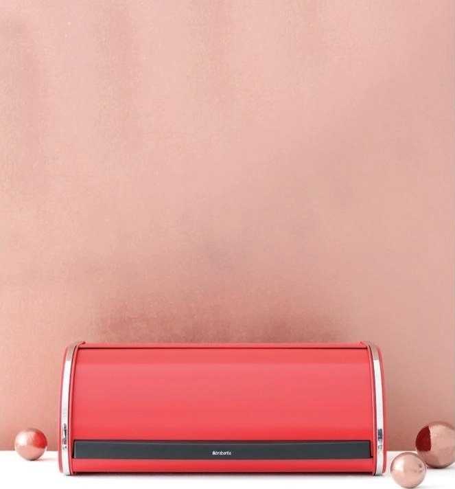 Brabantia Chlebník Roll Top 44,5 x 26,2 cm zářivě červená