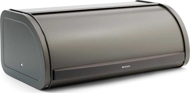 Brabantia Chlebník Roll Top 44,5 x 26,2 cm metalická platinová