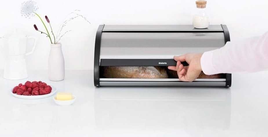 Brabantia Chlebník Roll Top 44,5 x 26,2 cm matná ocel FPP