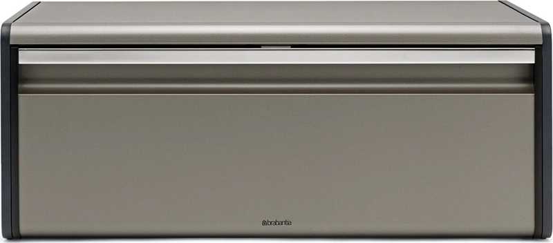 Brabantia Chlebník Fall Front 46,5 x 25 cm platinová