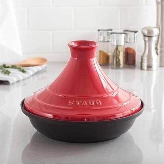Staub Tajine 28 cm černá / višňová