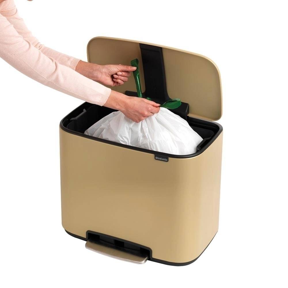 Brabantia Bo Pedálový koš 36 l minerální zlatá