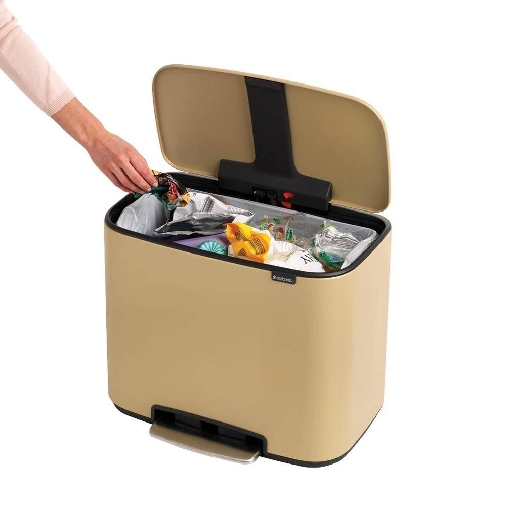 Brabantia Bo Pedálový koš 36 l minerální zlatá