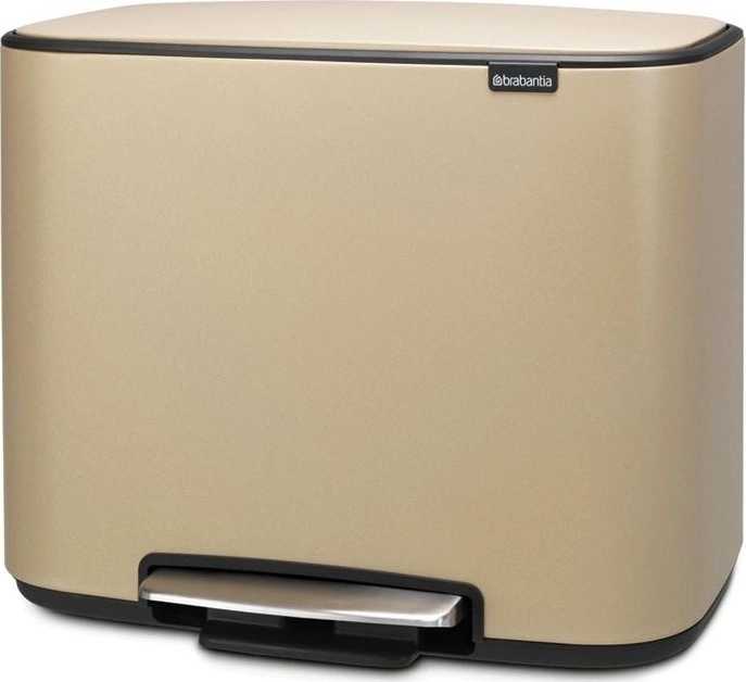 Brabantia Bo Pedálový koš 36 l minerální zlatá