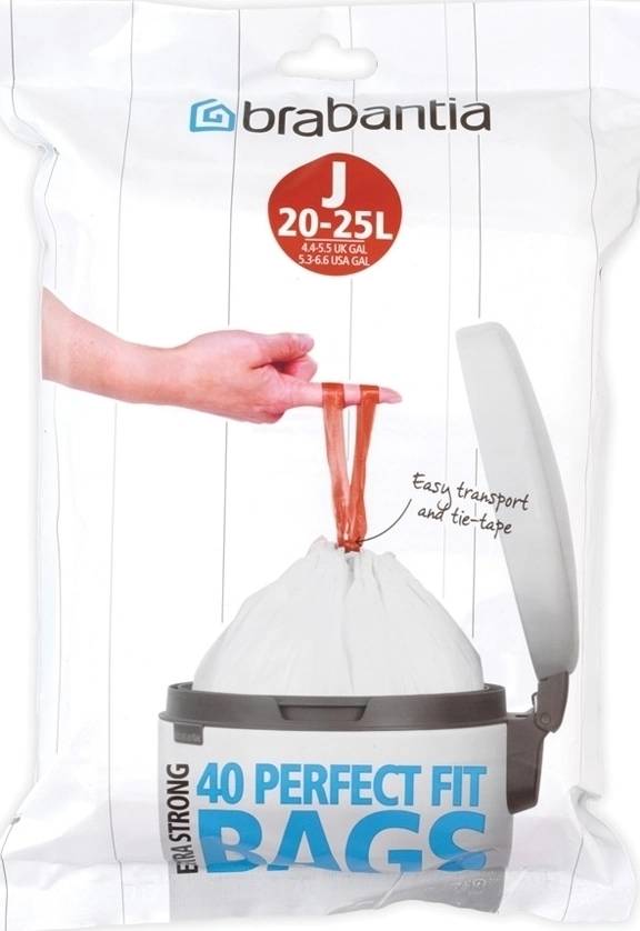 Brabantia PerfectFit Sáčky do odpadkového koše 23 L (J) 40 ks v roli