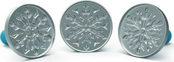 Nordic Ware Frozen Sušenková razítka 3 ks vločky FROZEN