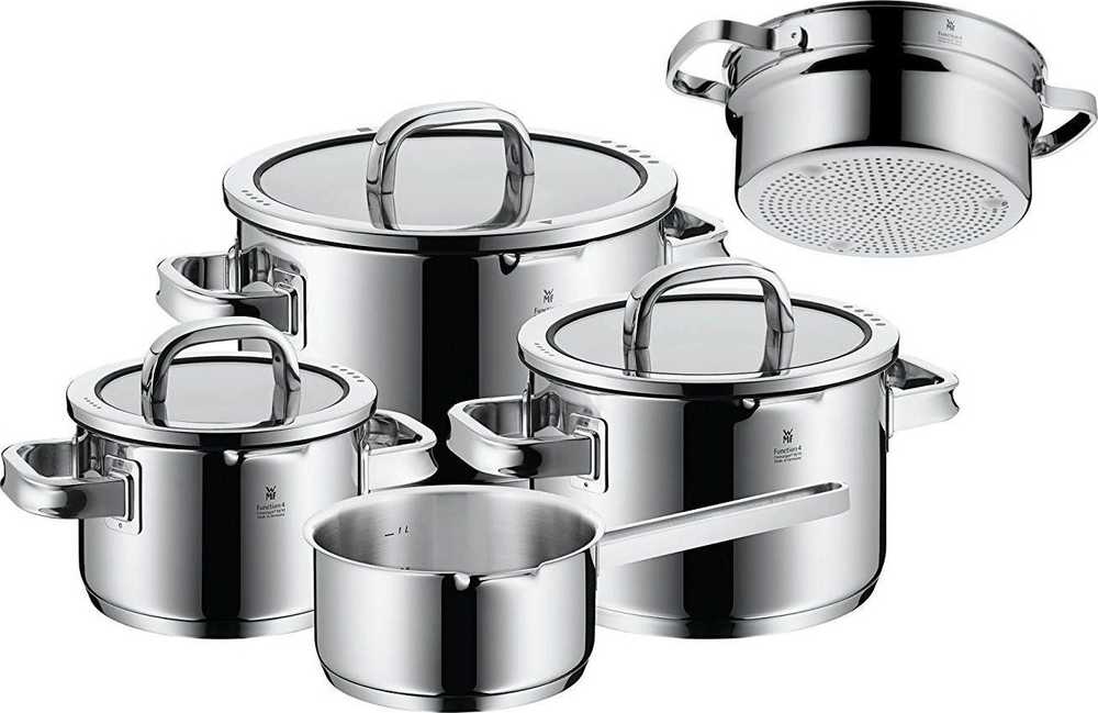 WMF Function 4 Sada hrnců 4 + 1ks černá FUNCTION 4