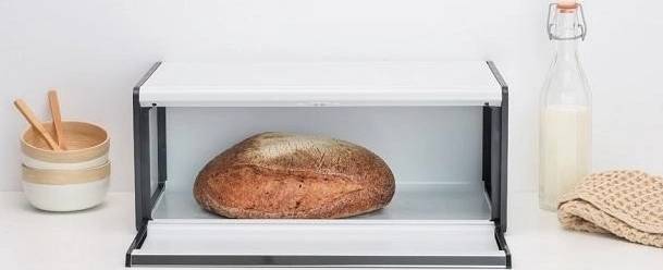 Brabantia Chlebník Fall Front 46,5 x 25 cm bílá