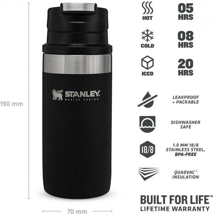 Stanley Master series Termohrnek Trigger 350 ml Foundry black MASTER