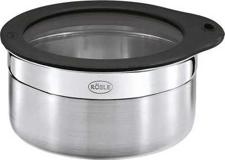 Rösle Dóza se silikonovým víčkem 12 cm nízká